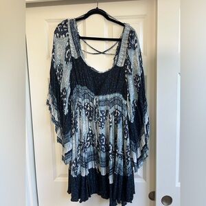 Heart of Gold Free People Boho Babydoll Dress